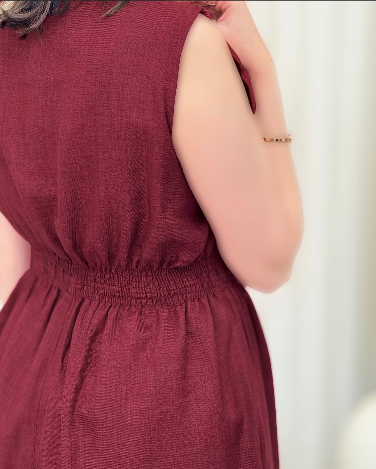 Women Poly Linen Shirt & trouser Jump Set